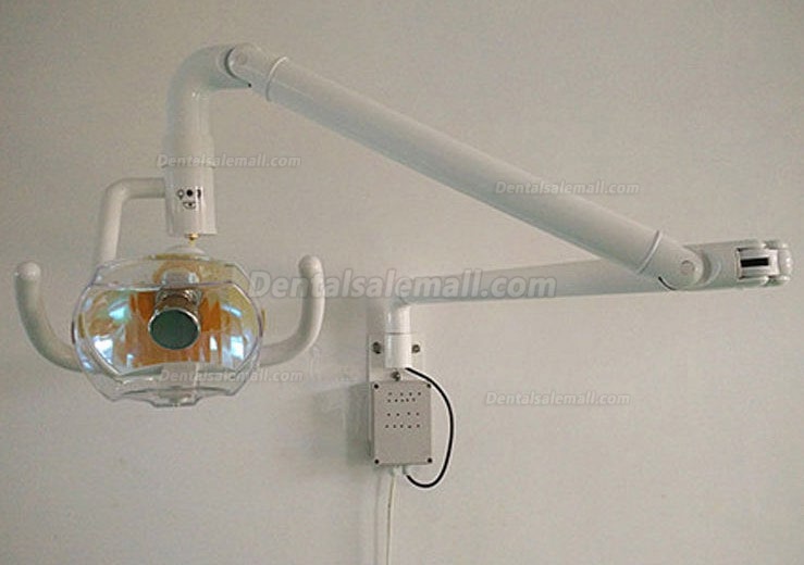 50W Wall Hanging Dental Medical Oral Halogen Light Lamp with Arm Shadowless Cold Light